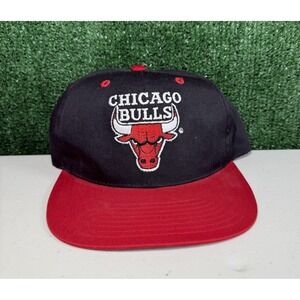 Vintage 90's Men's‎ NBA Chicago Bulls Logo 7 Snapback Hat Cap One Size Fits Most